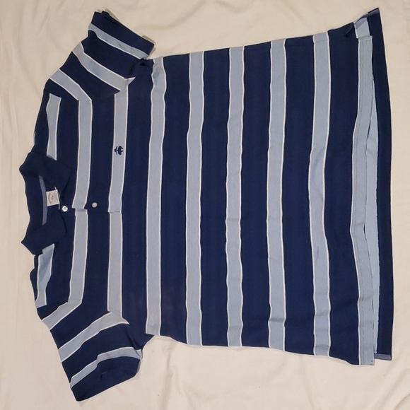 Brooks Brothers polo. Slim fit.  Striped. - Picture 1 of 4